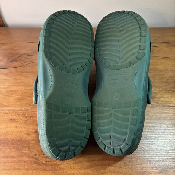Crocs Classic Clog Shoes Mens Size 17 Green Slip On Casual Comfort Waterproof main image 8
